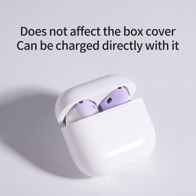 For AirPods 4 ørepropper Sklisikkert silikonetui Ørepropper Ørepropper - Svart