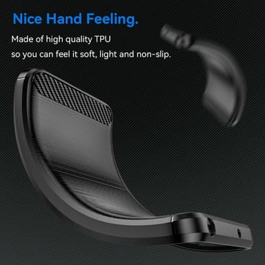 Telefonveske TPU Shell Bakdeksel Carbon OnePlus 13R - Svart