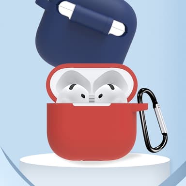 For AirPods 4 6 i 1 tilbehør Veske Stroppholder Ørekroker Halsstropp Nøkkelring - Mynte