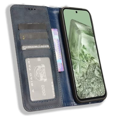 Til Google Pixel 8a Lommebok-deksel Eksklusiv - Blå