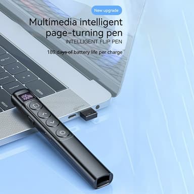 Trådløs ekstern laserpeker Powerpoint Office Presentasjonsside Turning Clicker