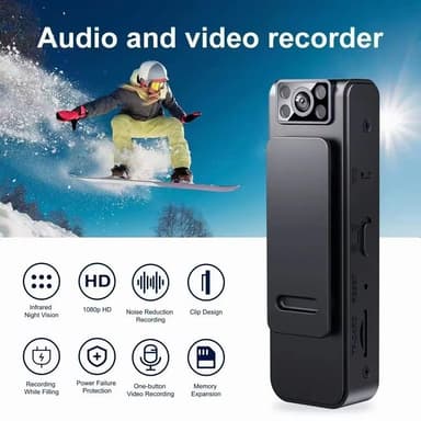 L8+ WiFi HD 1080P Minikamera Bakklipp Bodycam Stemme- og lydopptaker