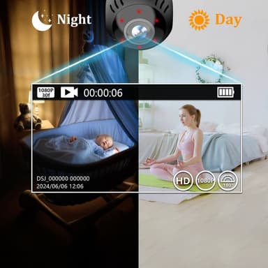 Intelligent WiFi-kamera Sanntidsavspilling Panoramic View Overvåkingskamera
