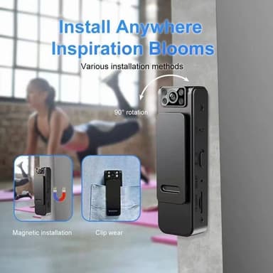 L8+ WiFi HD 1080P Minikamera Bakklipp Bodycam Stemme- og lydopptaker