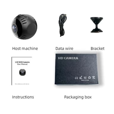 Intelligent WiFi-kamera Sanntidsavspilling Panoramic View Overvåkingskamera