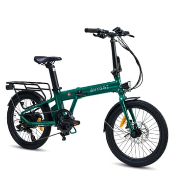 Virum - Sammenleggbar Ultra-Lett El-Sykkel 36V 10Ah - British Racing Green