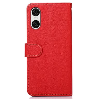 KHAZNEH Sony Xperia 10 VI Lommebok-deksel Rød/Svart