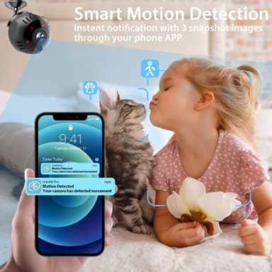 Intelligent WiFi-kamera Sanntidsavspilling Panoramic View Overvåkingskamera