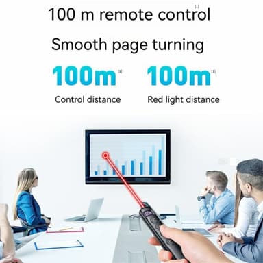 Trådløs ekstern laserpeker Powerpoint Office Presentasjonsside Turning Clicker