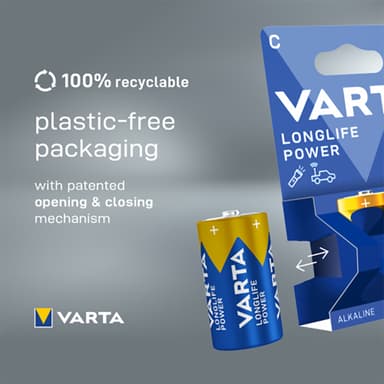 Varta Longlife Power C-batterier (2-pk)