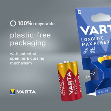 Varta Longlife Max Power C batterier (2-pk)