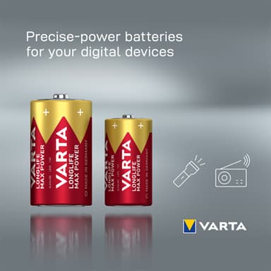 Varta Longlife Max Power C batterier (2-pk)