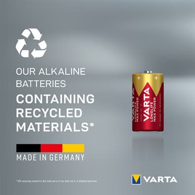 Varta Longlife Max Power C batterier (2-pk)