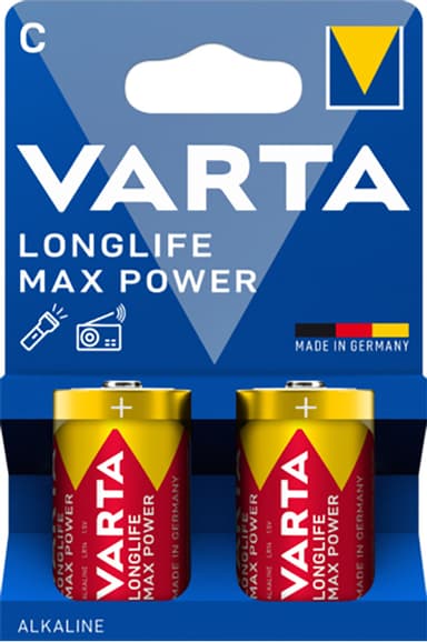 Varta Longlife Max Power C batterier (2-pk)