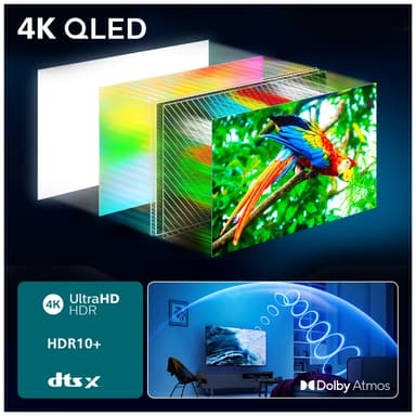 Philips 43” PUS7800 4K QLED Smart TV (2025)