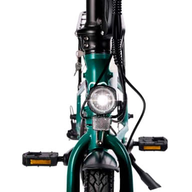 Virum - Sammenleggbar Ultra-Lett El-Sykkel 36V 10Ah - British Racing Green