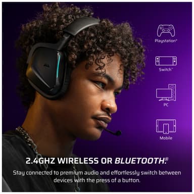 Corsair Void v2 trådløst gaming-headset (karbon)