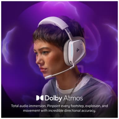 Corsair Void v2 trådløst gaming-headset (hvit)