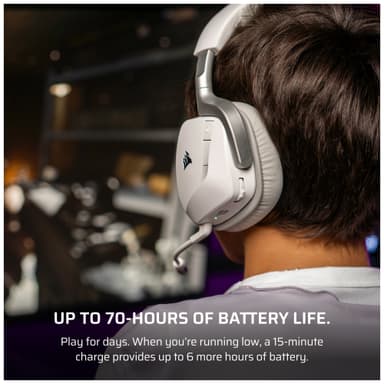 Corsair Void v2 trådløst gaming-headset (hvit)
