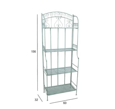 Hylle MINT 60x32xH156cm, antikkgrønn