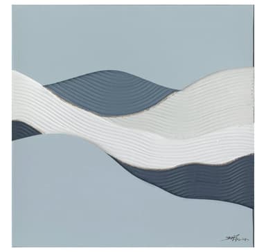 Oljemaleri 100x100cm, abstrakt hav