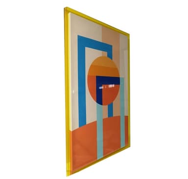 Veggkunst WALLY 80x120cm, abstrakt dag, akryl