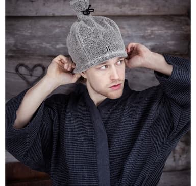 Badekåpe RENTO GRÅ, L/XL