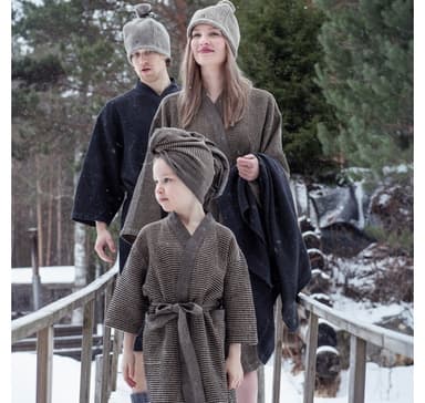 Badekåpe RENTO BROWN, kid S/M