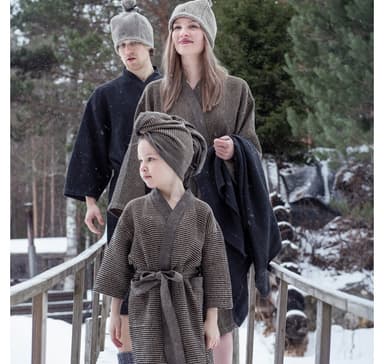 Badekåpe RENTO BROWN, kid L/XL