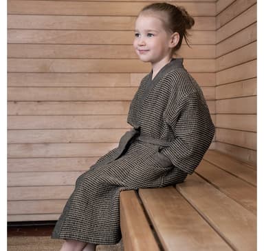 Badekåpe RENTO BROWN, kid S/M