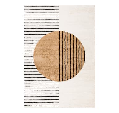 Teppe TOULOUSE-3, 100x150cm, hvit/oker