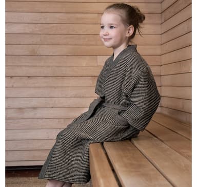 Badekåpe RENTO BROWN, kid L/XL