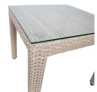 Sidebord WIKER 50x50xH45cm, beige