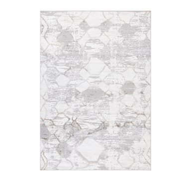 Teppe SALAMANCA-3, 160x230cm, sølv/hvit