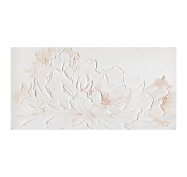 Oljemaleri 60x120cm, hvite kronblad