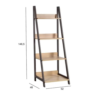 Hylle STEP 52x48xH146,5cm, eik