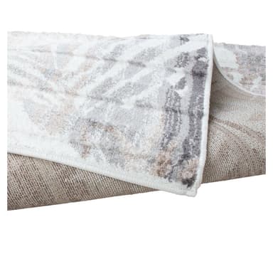 Teppe KIGALI-1, 133x190cm, beige/brunt blad