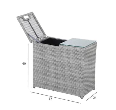 Sidebord ASCOT 67x34x60cm