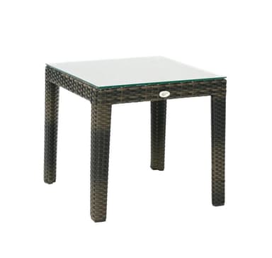 Sidebord FLETT 50x50xH45cm, mørkebrunt