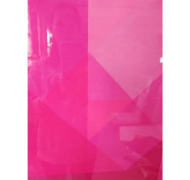Veggkunst WALLY 80x80cm, rosa, akryl