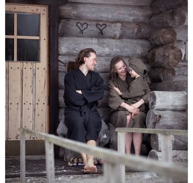 Badekåpe RENTO BRUN, L/XL