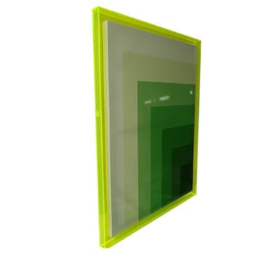 Veggkunst WALLY 60x80cm, grønn, akryl