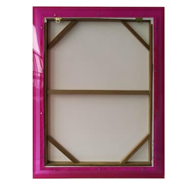 Veggkunst WALLY 60x80cm, rosa sirkel, akryl