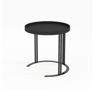Sidebord KEIRA D50xH50cm, sort