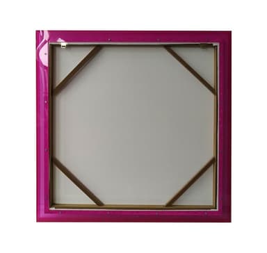 Veggkunst WALLY 80x80cm, rosa, akryl