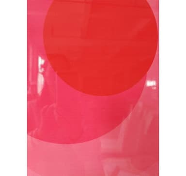 Veggkunst WALLY 60x80cm, rosa sirkel, akryl