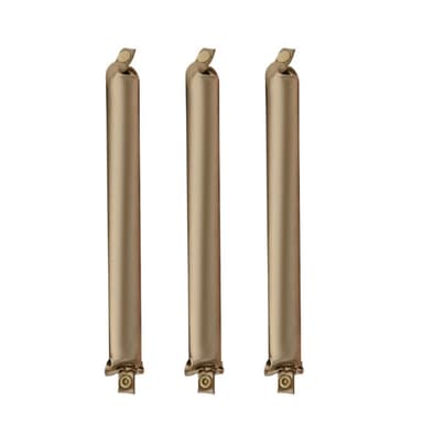 3-delt hårkrøller Heatless Curling Rod pannebånd Gull