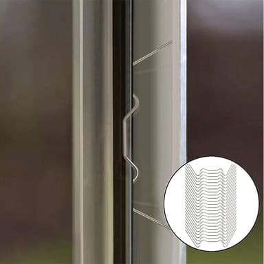 Festeklips for glass til drivhus, 25-pakning S