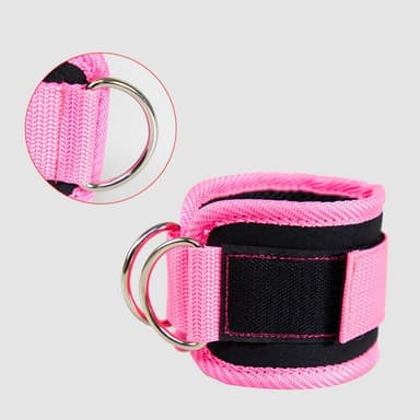 Ankelstropp for styrketrening med kabelmaskiner Rosa