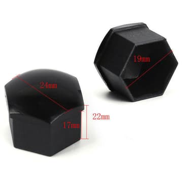 Hjulmutterhette med fjerningsverktøy, 20-pak 21 mm